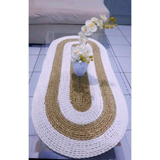 Jual Taplak Meja Oval X Besar Anyaman Seagrass Placemat Oval