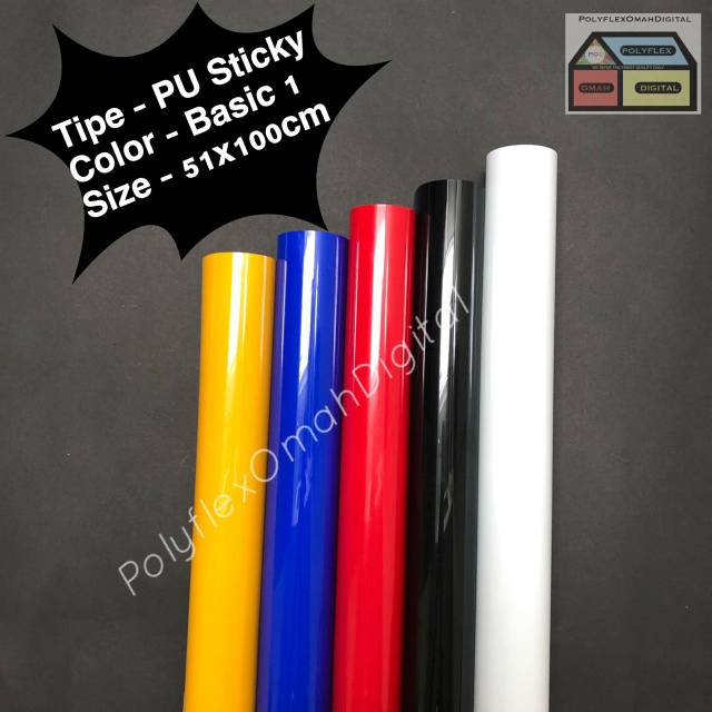 Jual Pu Super Sticky Color Basic Polyflex Korea Shopee Indonesia