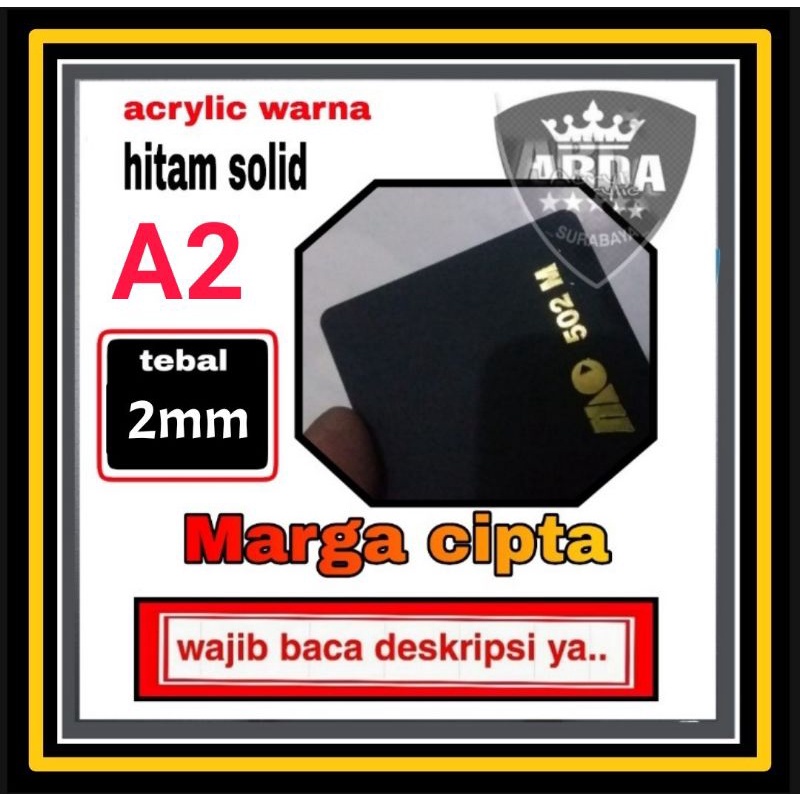 Jual Akrilik Hitam Solid Mm A Acrylic Black Solid Acrylic Sheet A