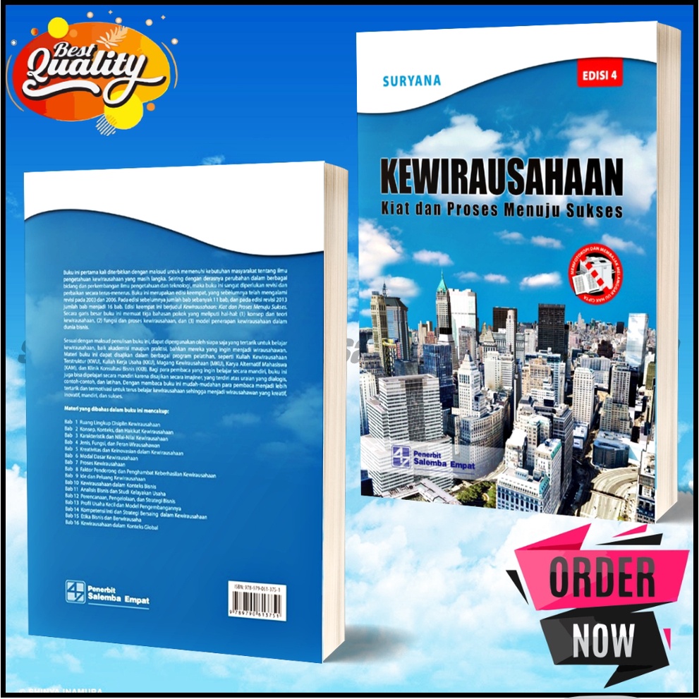 Jual Buku Kewirausahaan Oleh Suryana Shopee Indonesia