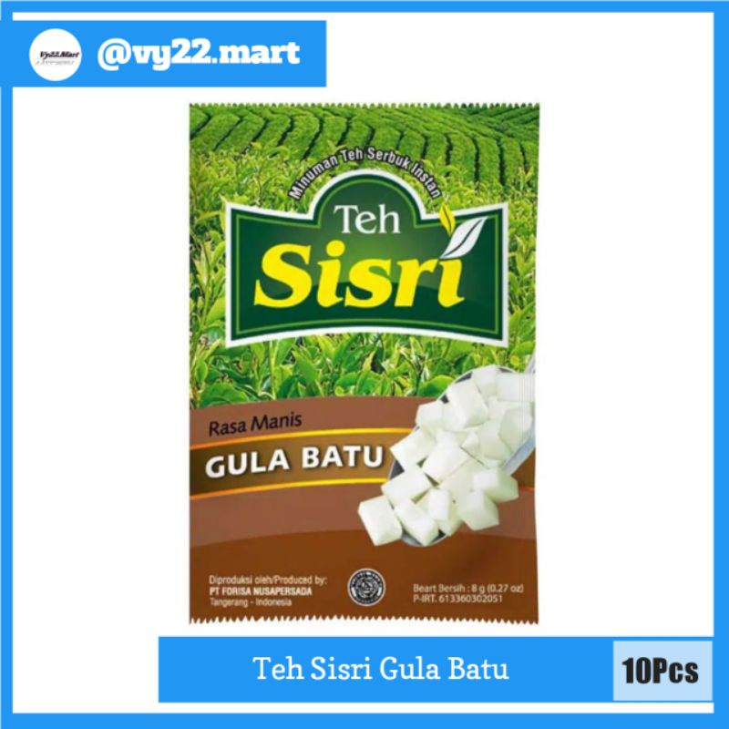 Jual Teh Sisri Gula Batu Minuman Teh Serbuk Instan Teh Segar Sachet