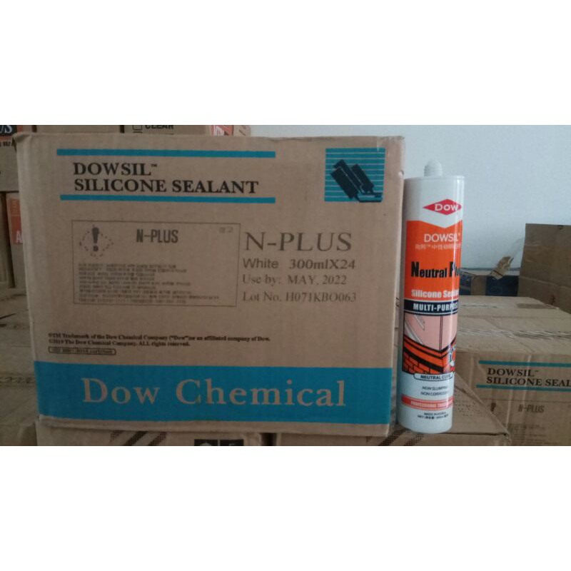 Jual Lem Kaca Silicone Sealant Dowsil Glass Dowsil Acid Asam Acetic