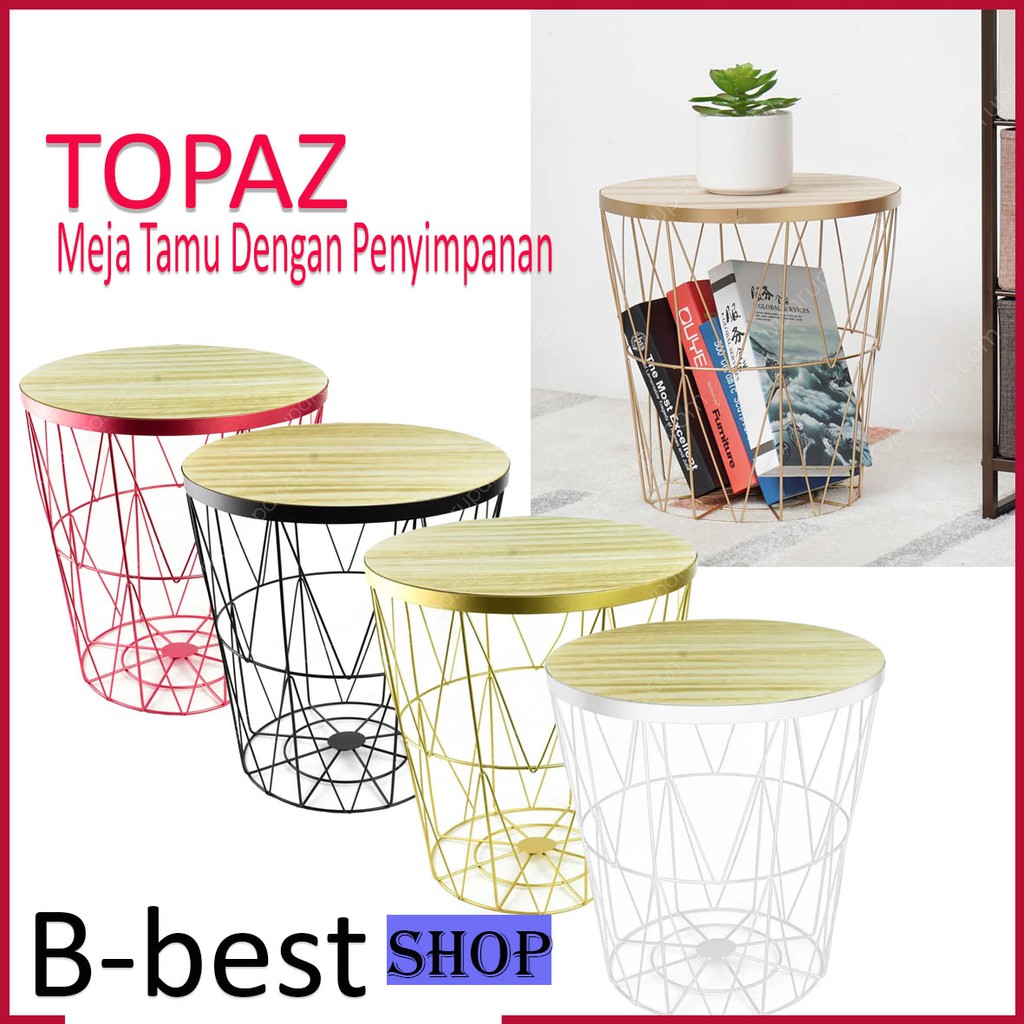 Jual Informa TOPAZ Meja Bangku Dengan Keranjang Penyimpanan Storage