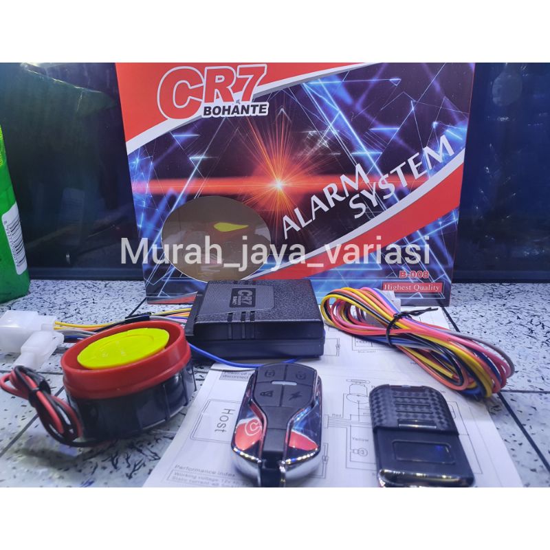 Jual Alarm Motor Dan Mobil Remote Stater CR7 BHT Bohante Alarm System