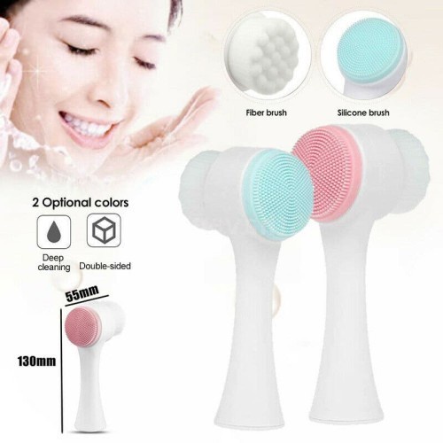 Jual Pembersih Wajah Silikon D Cuci Muka Gagang Facial Face Brush