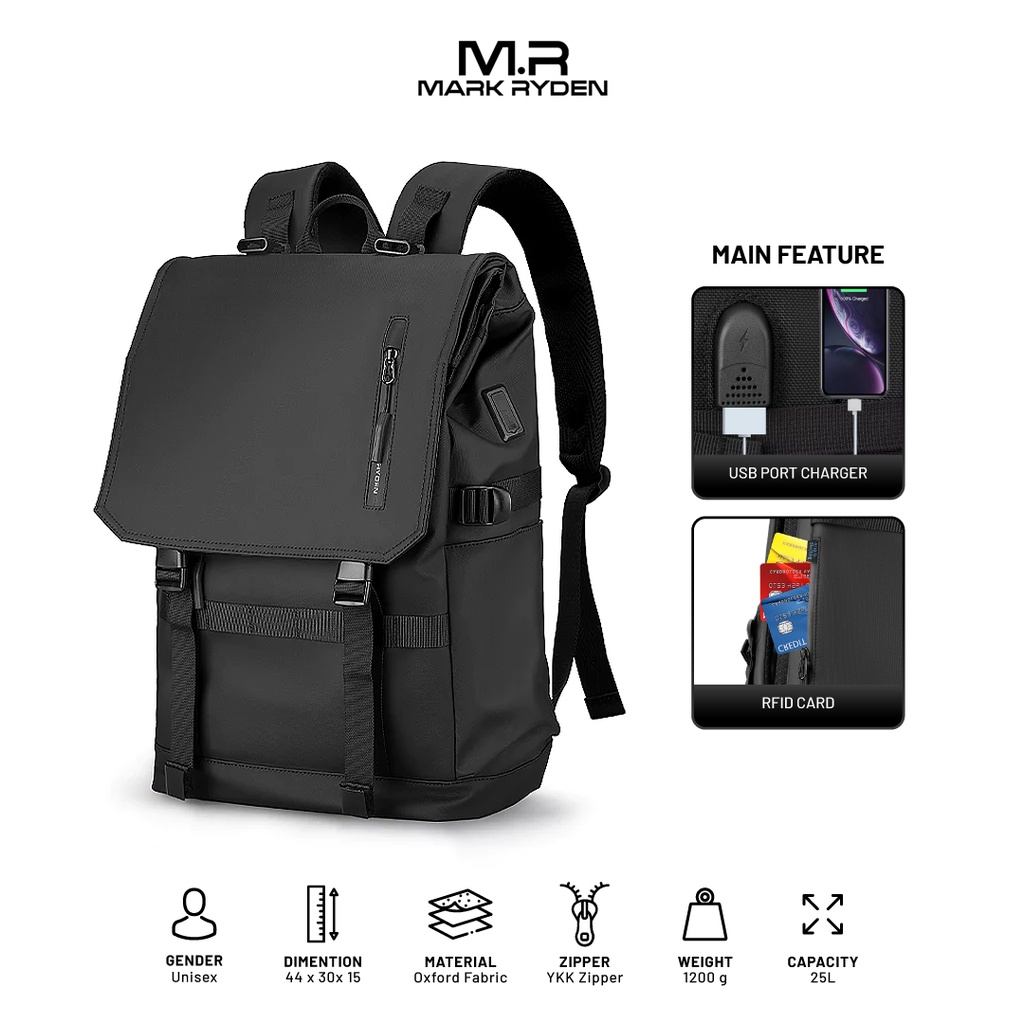 Jual Mark Ryden Mr Sj Backpack Bag Usb Tas Ransel Laptop