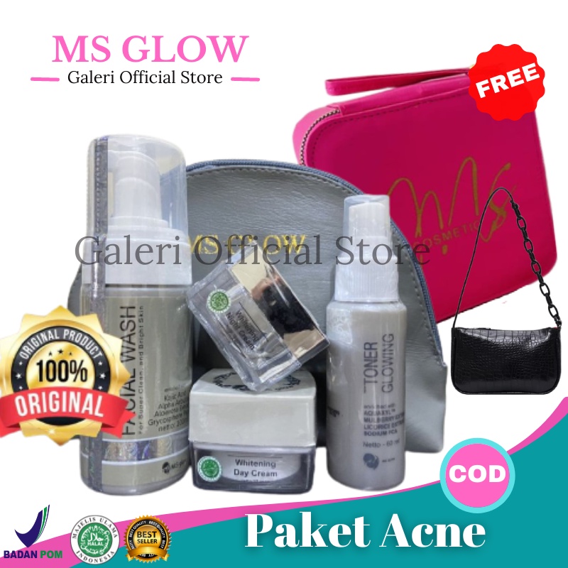 Jual Ms Glow Original Galery Official Store Paket Wajah Whitening Acne