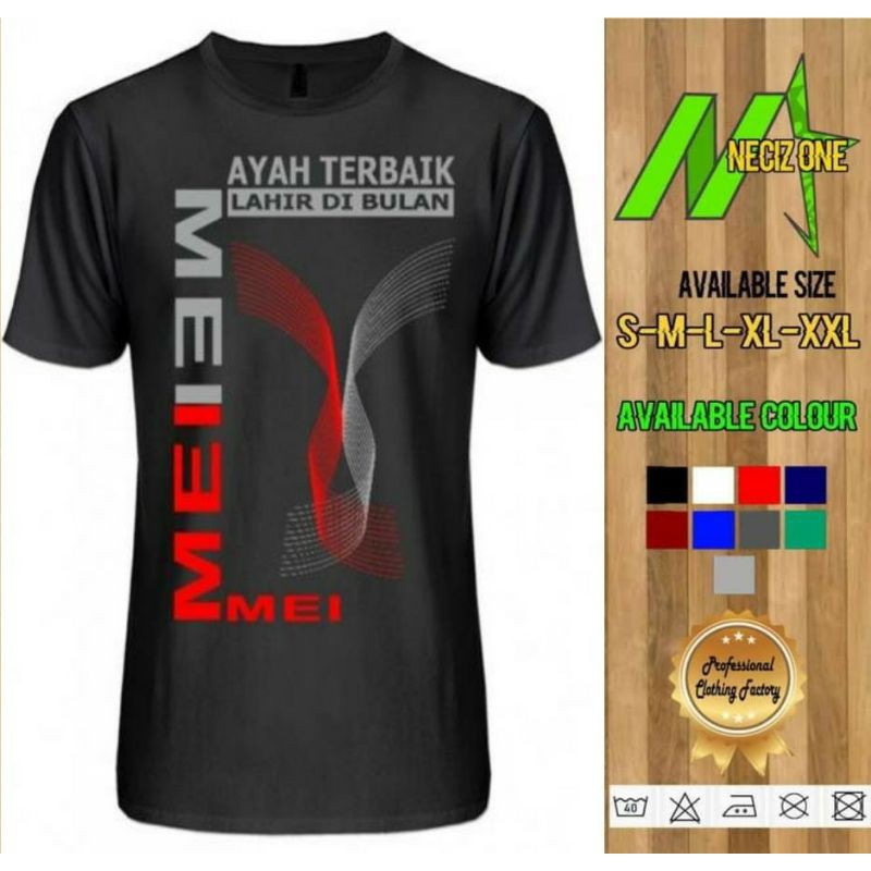 Jual New Kaos Ayah Terbaik Lahir Dibulan Mei Bulan Bisa Request