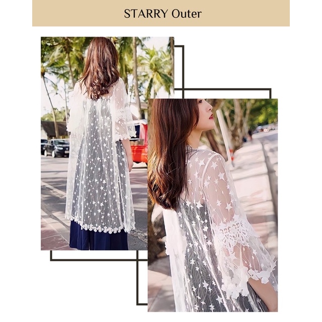 Jual STARRY Bikini Outer Bikini Cover Up Luaran Baju Renang