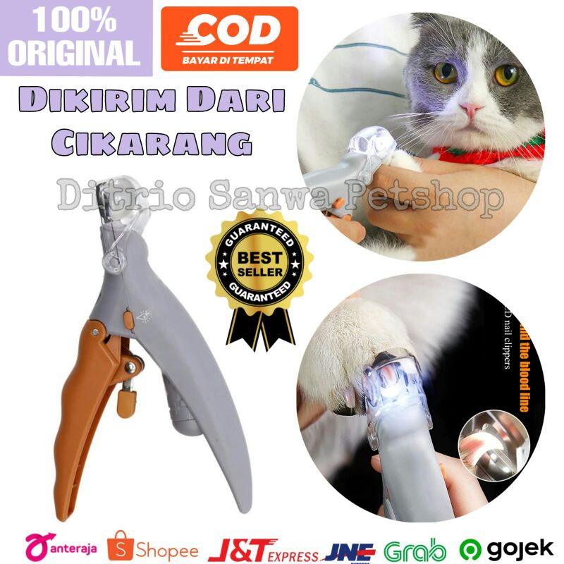 Jual Gunting Kuku Anjing Kucing LED Pet Nail Toe Claw Clipper Shopee