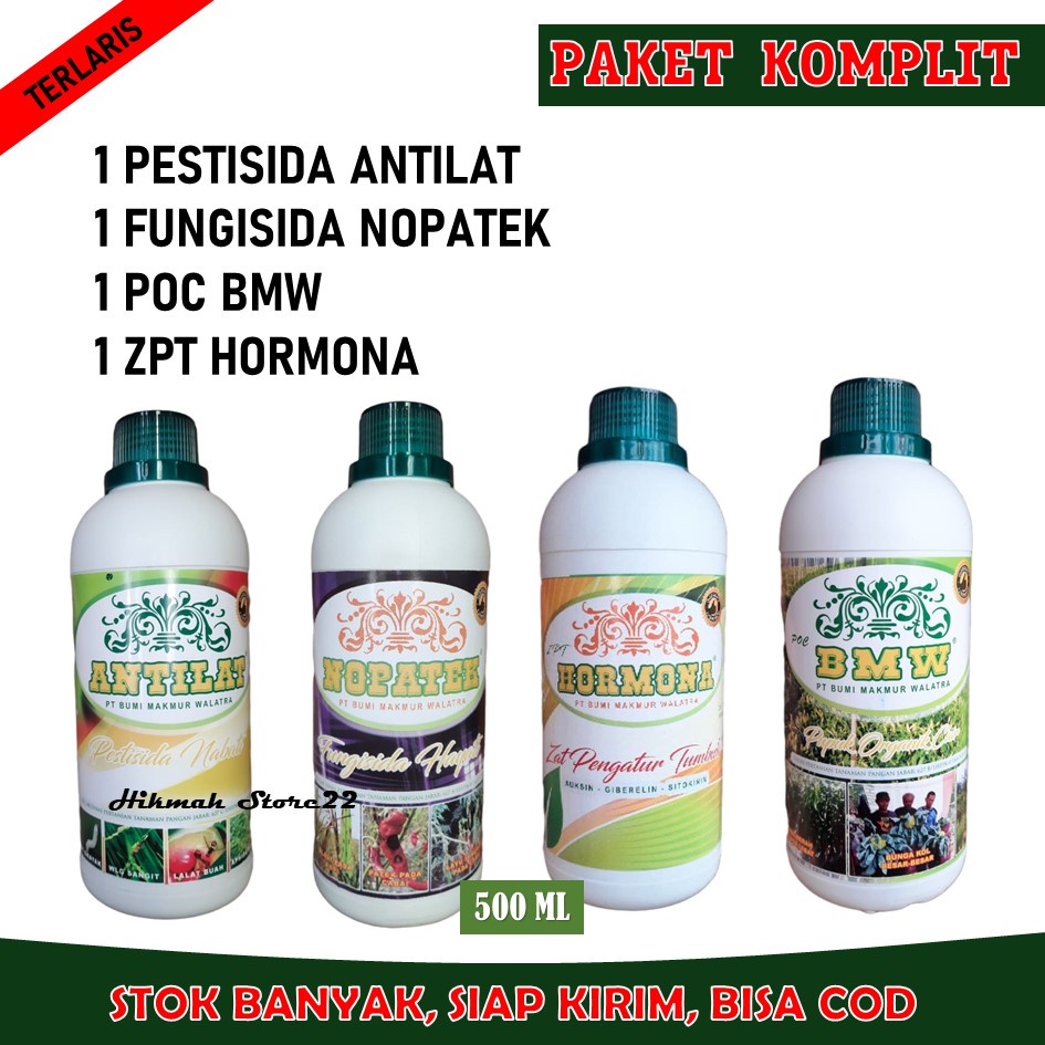 Jual Paket Komplit Pestisida Antilat Fungisida Nopatek Poc Bmw