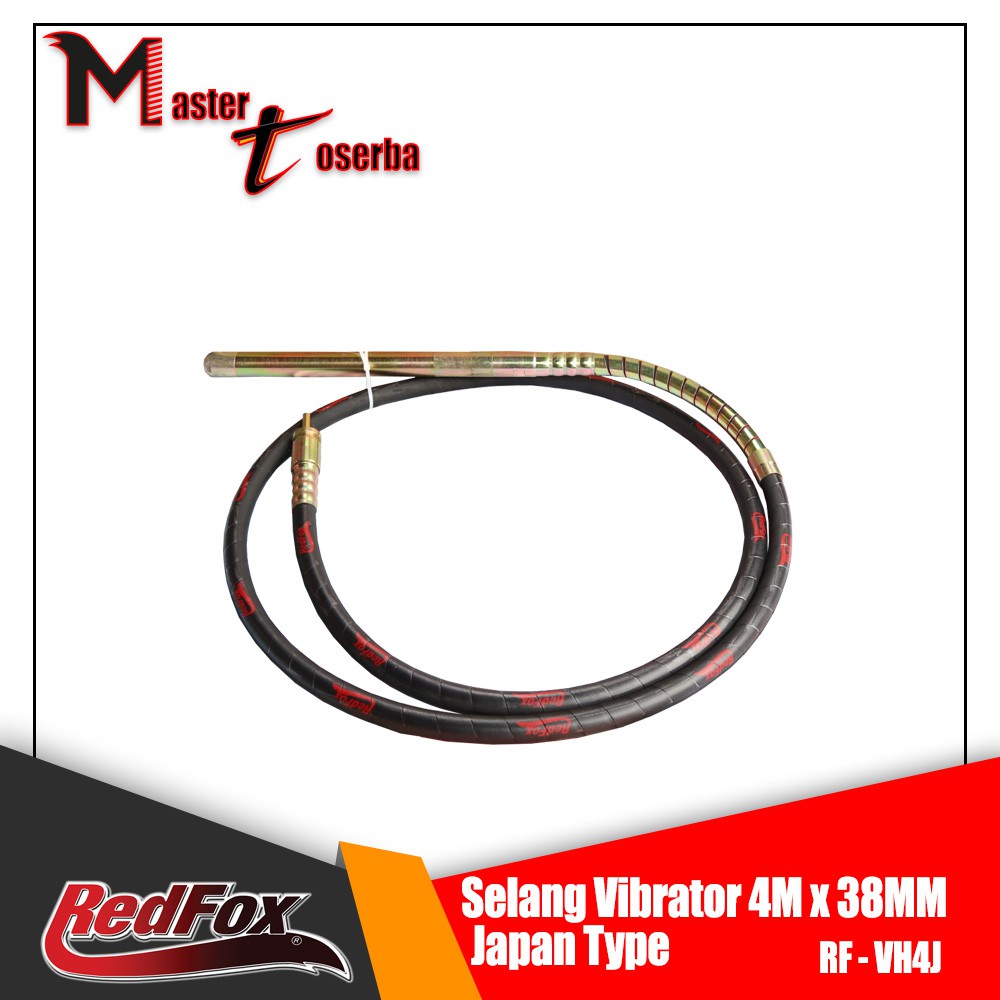 Jual SELANG VIBRATOR MESIN BETON ELEKTRIK LISTRIK 4M X 38MM Redfox 4