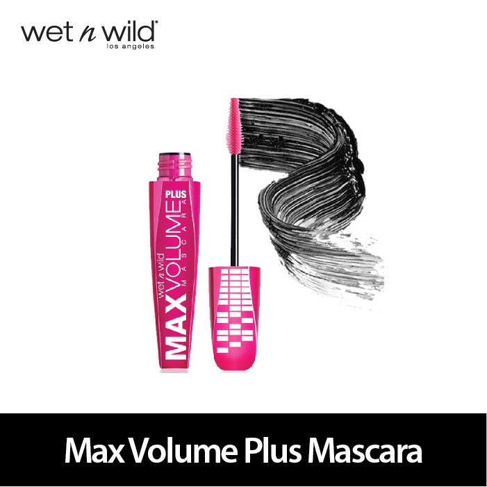 Jual Wet N Wild Max Volume Plus Waterproof Mascara Ampd Black Shopee