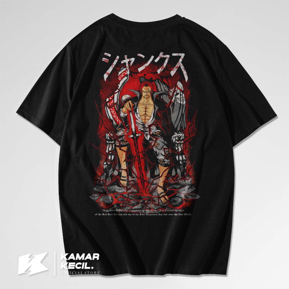 Jual Kaos Anime One Piece Akagami No Shanks Red Hair Kaos Jumbo Kaos