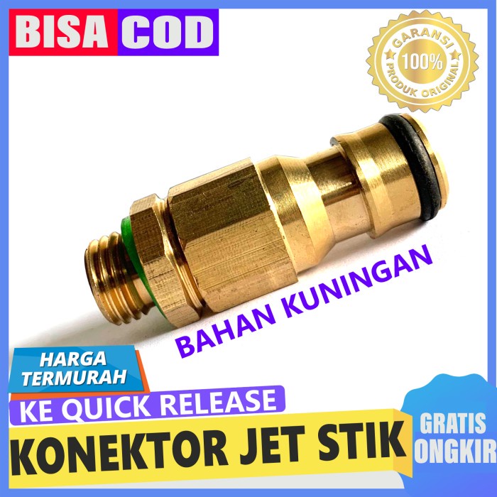 Jual Konektor Jet Stik Sprayer Cuci Motor Ke Quick Release Bahan