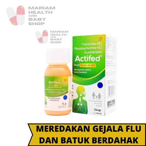 Jual Actifed Plus Expectorant Sirup Ml Hijau Obat Batuk Pilek