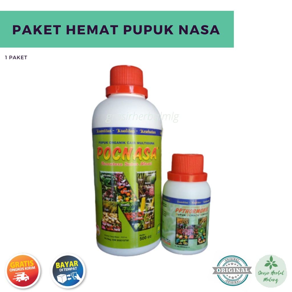 Jual Paket Hemat Pupuk Organik Cair Nasa Dan Hormonik Untuk Tanaman