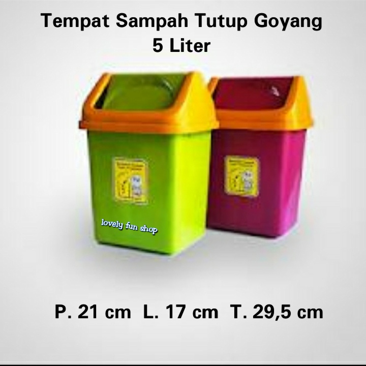 Jual Tempat Sampah Liter Tutup Goyang Swing Ayun Shopee Indonesia