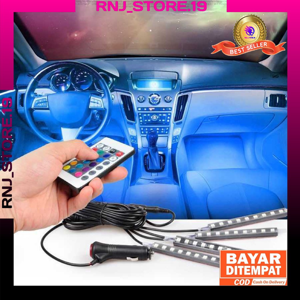 Jual Lampu Led RGB Kabin Mobil Lampu Led RGB Remote Kolong Bawah