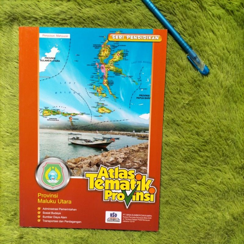 Jual ORIGINAL BUKU ATLAS TEMATIK PROVINSI PETA MALUKU UTARA Shopee