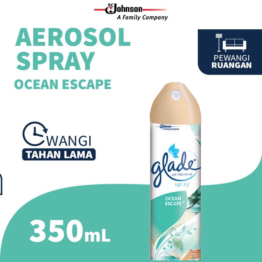 Jual GLADE Aerosol Spray Pengharum Ruangan Ocean Escape 350 Ml Shopee