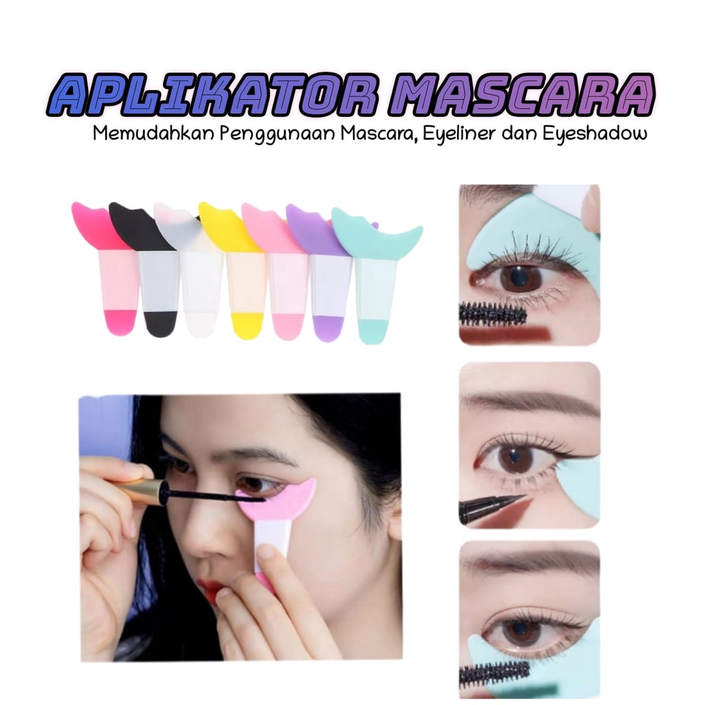 Jual AZ ALAT BANTU MAKEUP 3IN1 APLIKATOR MASCARA EYE LINER DAN EYE