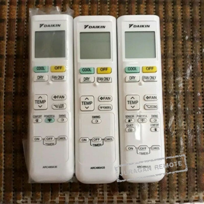 Jual Remot Control Ac Remote Ac Daikin Thailand Arc A Arc A