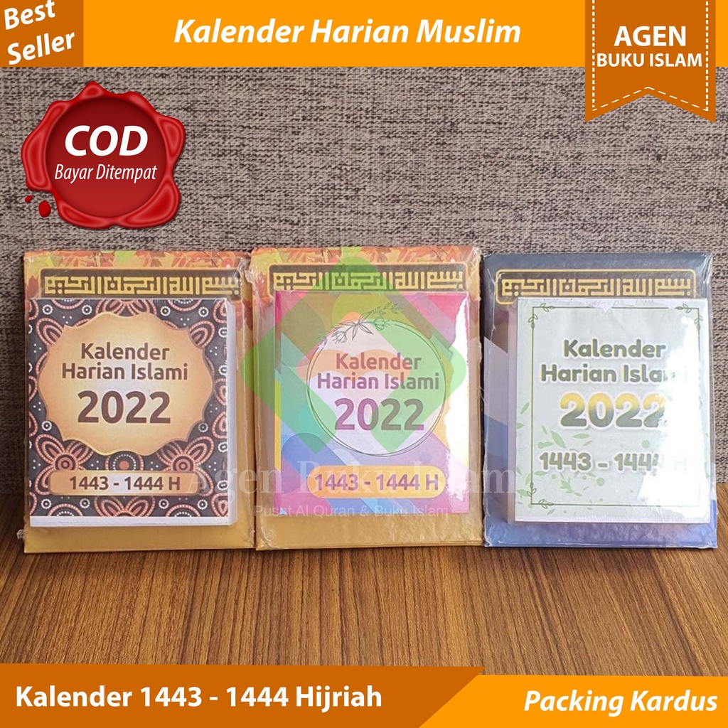 Jual Kalender Harian Islami Tahun 2022 Kalender Sobek 1443 1444