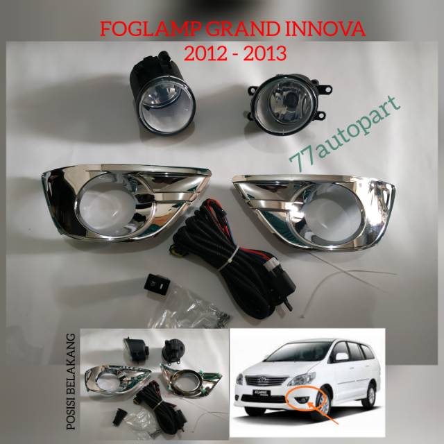 Jual Lampu Kabut Foglamp Grand Innova 2012 2013 Shopee Indonesia