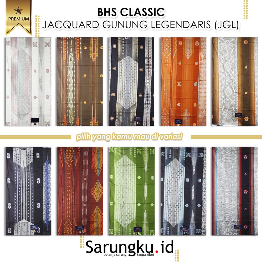 Jual Sarung Bhs Classic Jacquard Gunung Legendaris C Jgf Shopee