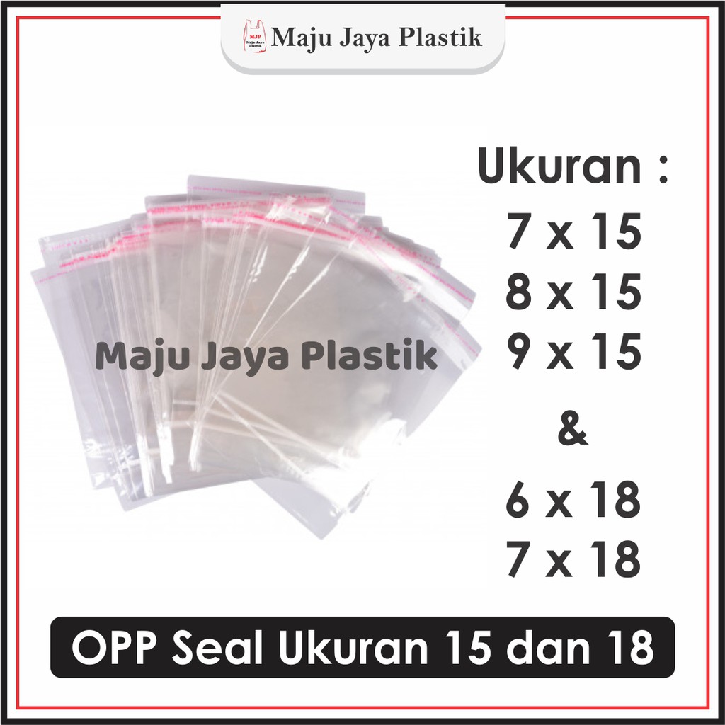 Jual Plastik OPP Isi 100pcs OPP Blanko Plastik Seal Plastik Lem