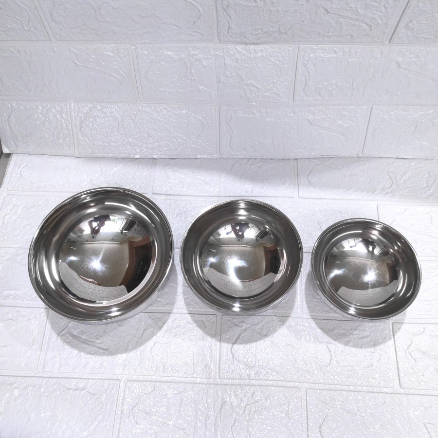 Jual Mangkok Korea Stainless Steel Double Wall Bowl 12 14 16 Cm Tahan