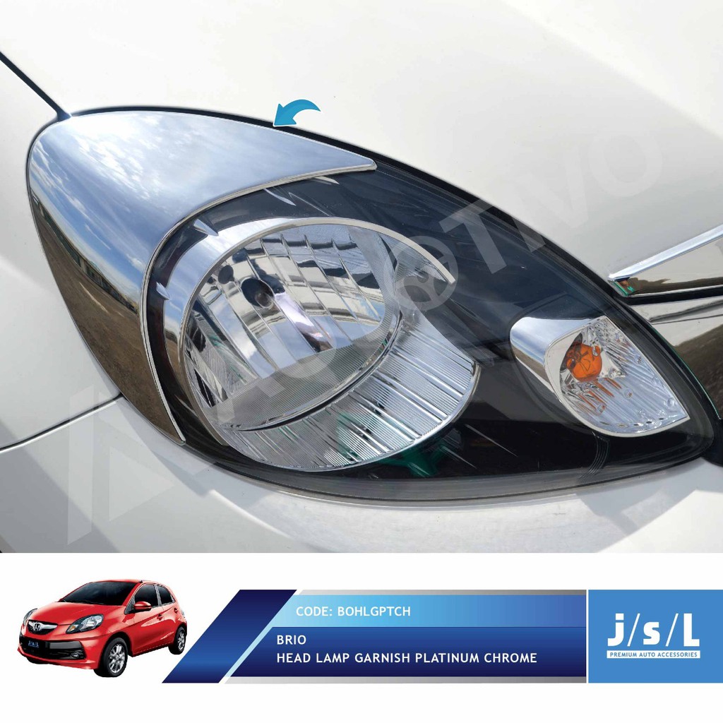 Jual Jsl Eyelid Lampu Depan Honda Brio Head Lamp Garnish