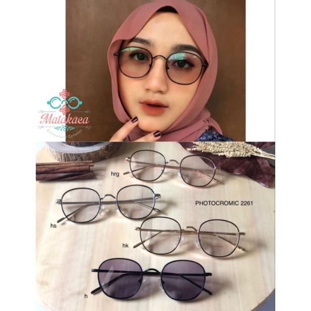 Jual Frame Kacamata Bulat Wanita Pauline 2261 Bisa Minus Silinder Atau