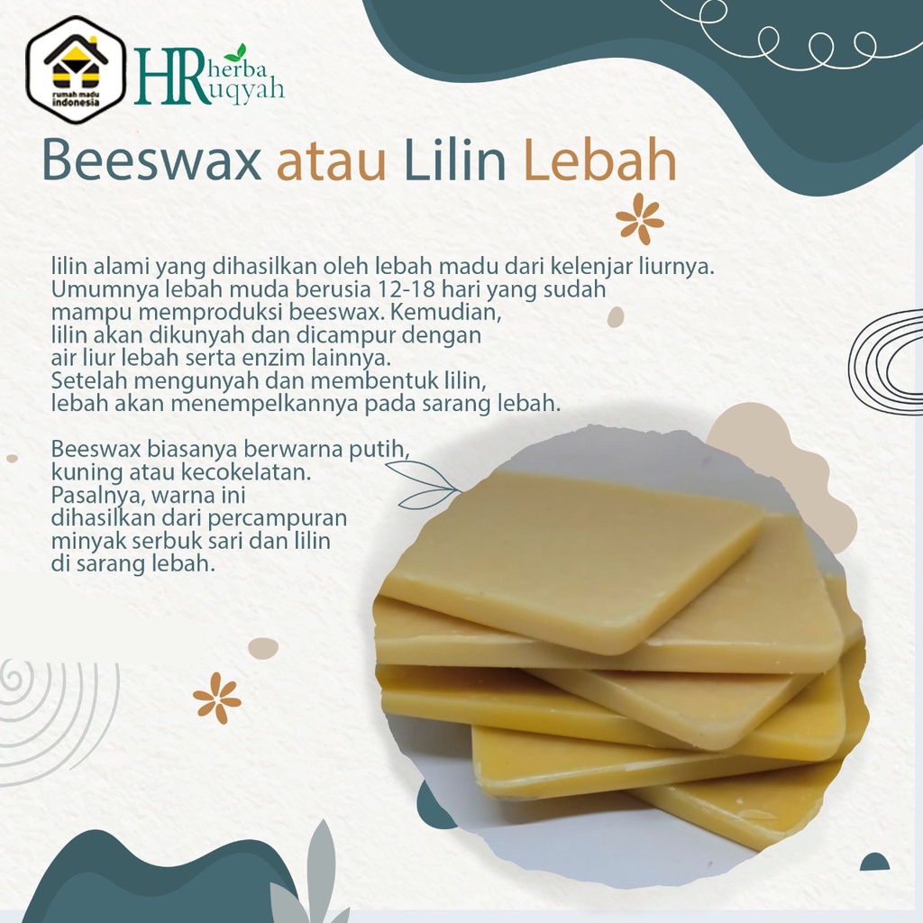 Jual Beeswax 1kg Lilin Lebah Madu Natural Tanpa Campuran Alami Lebah