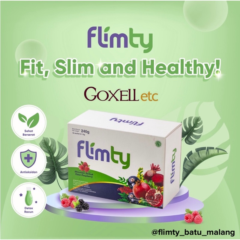 Jual FLIMTY FIBER DETOX ANTIOKSIDAN RASA BLACKCURRANT RASPBERRY