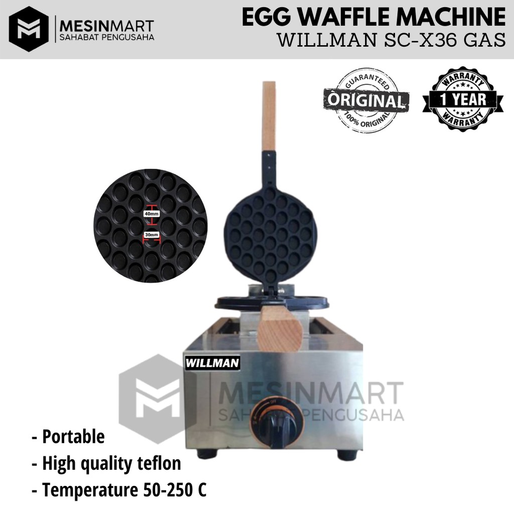 Jual Mesin Cetak Wafel Egg Waffle Maker Wafflelicious Gas Shopee