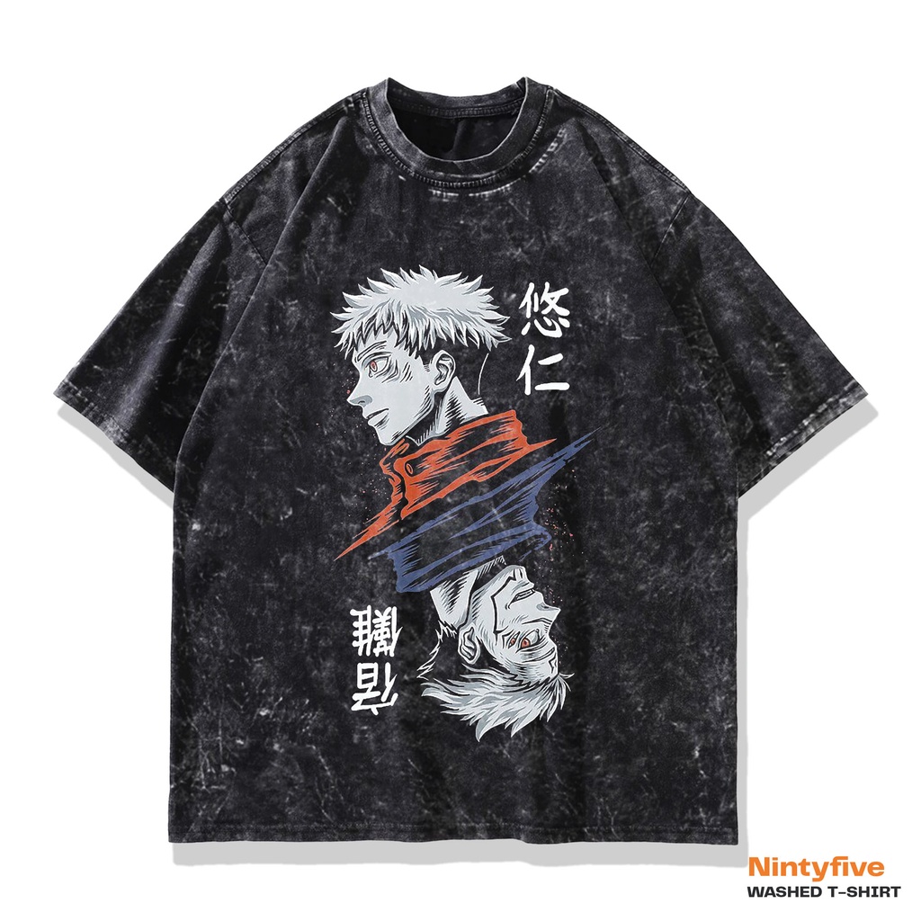 Jual Jujutsu Kaisen Anime T Shirt Oversize Washed Yuji Itadori Manga