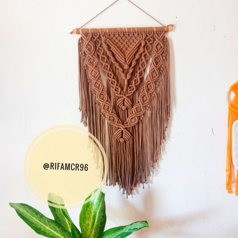 Jual Macrame Wall Hanging Aesthetic Mimimalis Hiasan Dinding Ruang Tamu