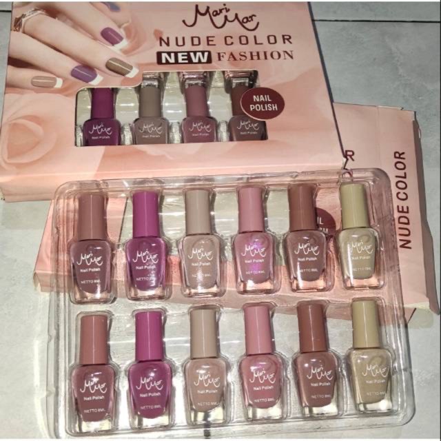 Jual Kutek Nail Polish Cat Kuku Marimar Nude Color Series Shopee