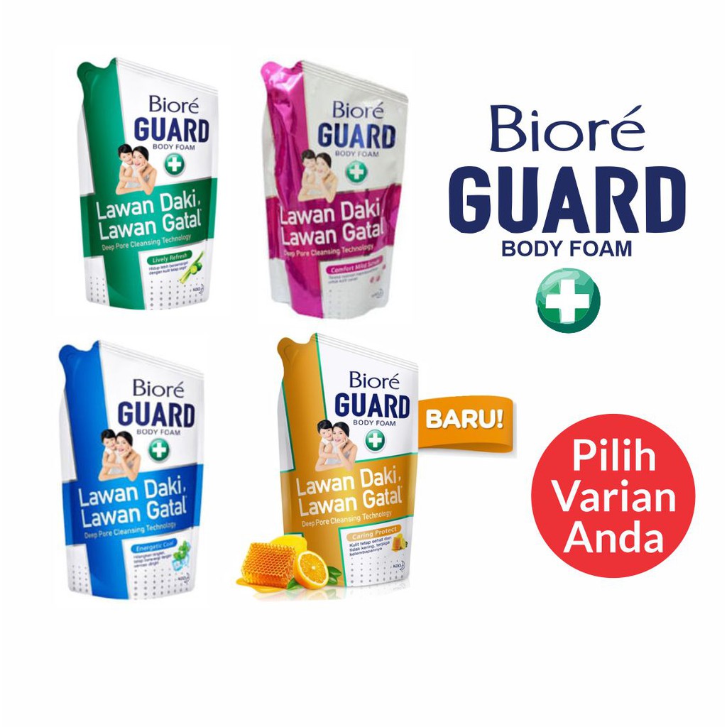 Jual Biore Guard Body Foam 450 Ml 450ml Sabun Mandi Cair Refill Murah