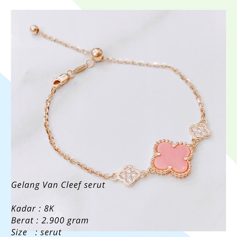 Jual Gelang Emas Vancleef Van Cleef Serut 2 900 Gr Shopee Indonesia