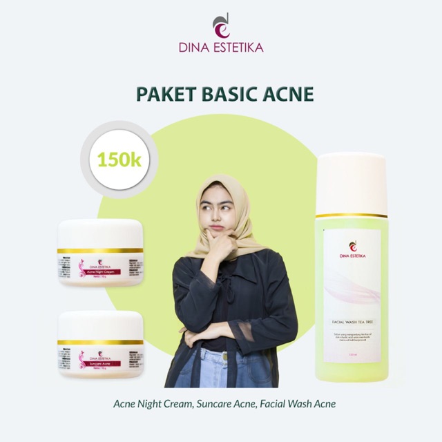 Jual Dina Estetika Paket Acne Series Shopee Indonesia