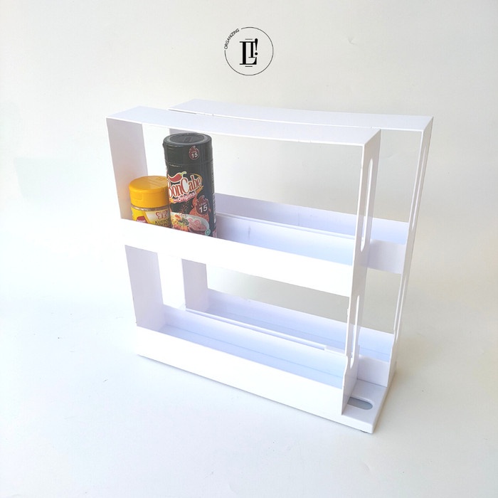 Jual Rak Botol Rak Botol Bumbu Dapur Spice Bottle Storage Rack 2