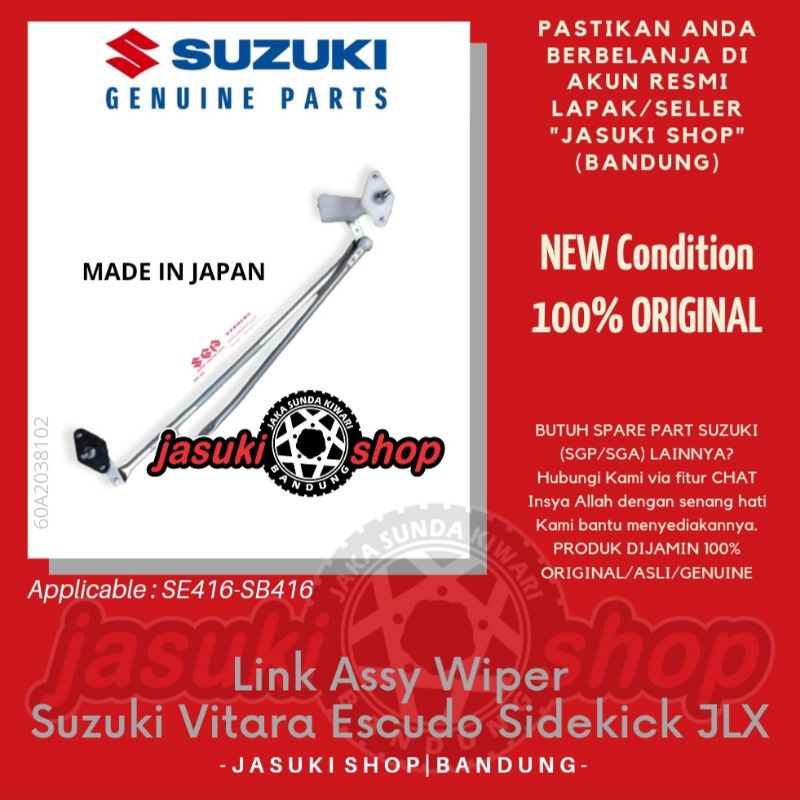 Jual Link Assy Wiper Link Suzuki Vitara Escudo Sidekick Nomade JLX