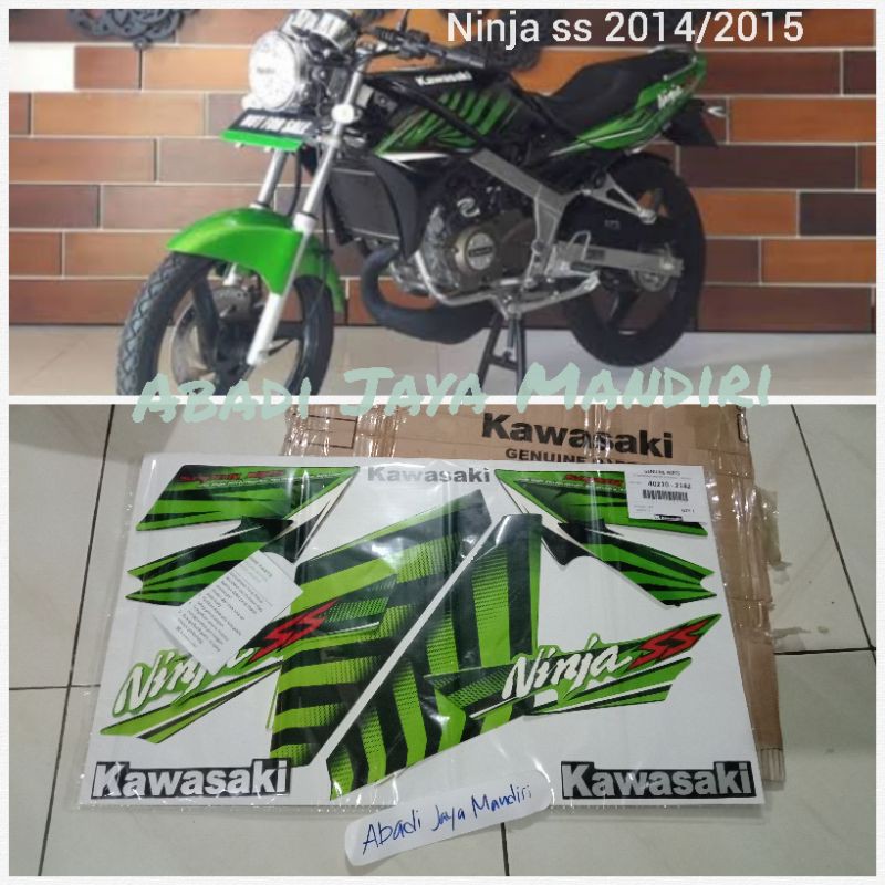 Jual Stiker Striping Lis Kawasaki Ninja Ss Hijau Hitam Asli