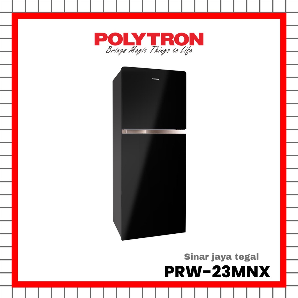 Jual LEMARI ES 2 PINTU POLYTRON PRW 23MNX KULKAS 2 PINTU POLYTRON PRW