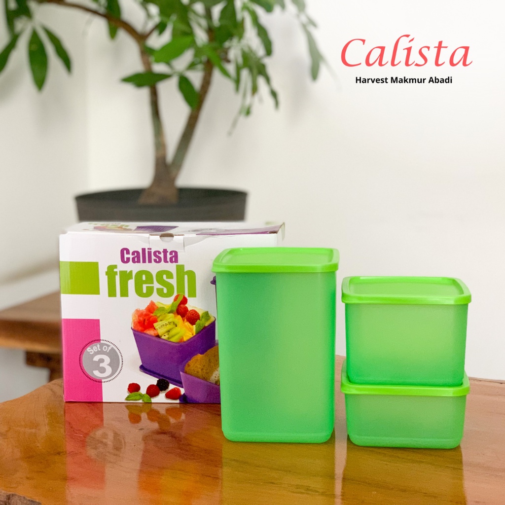 Jual Calista Free Box Food Kontainer Set Fresh Isi Wadah