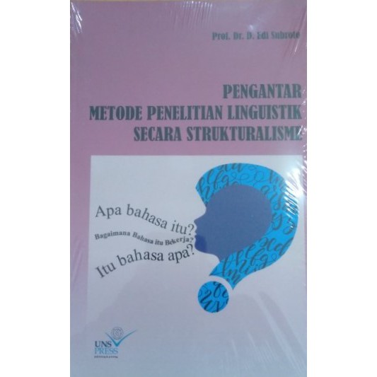 Jual Pengantar Metode Penelitian Linguistik Secara Strukturalisme Edi