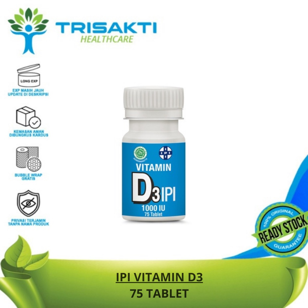 Jual Ipi Vitamin D Iu Isi Tablet Shopee Indonesia